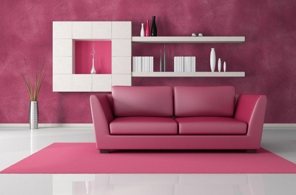 Modern-interior-Decorating-in-pink-and-w