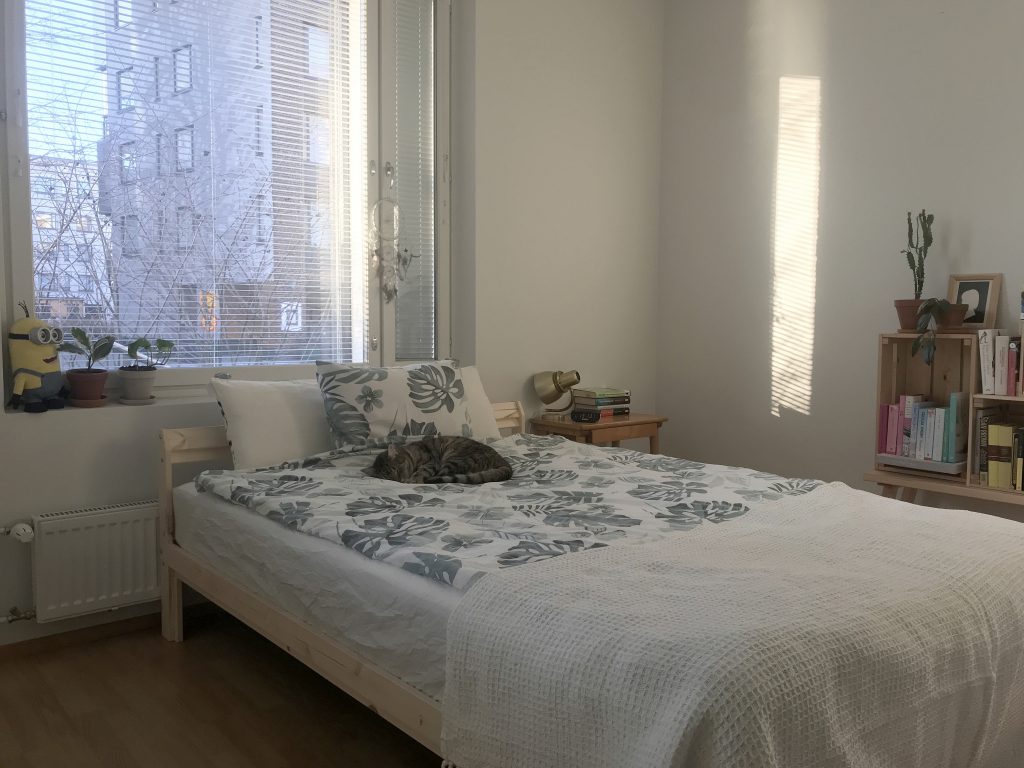 uusi sänky, neiden, ikea, hamarvik, makuuhuone, sisustus